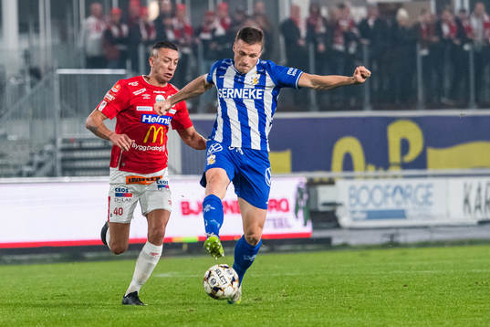 Degerfors Nikola Djurdjic och IFK Göteborgs Calle Johansson