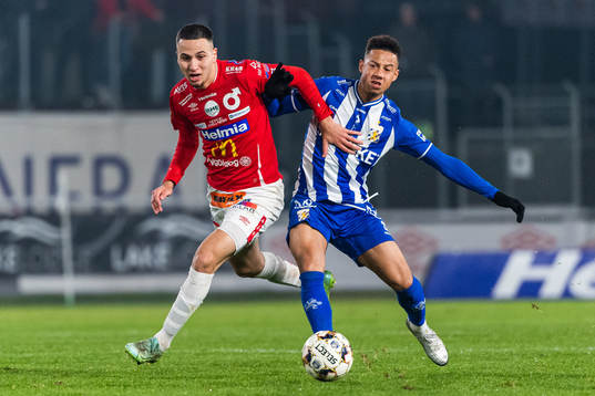 Degerfors Abdelrahman Saidi och IFK Göteborgs Tobias Sana