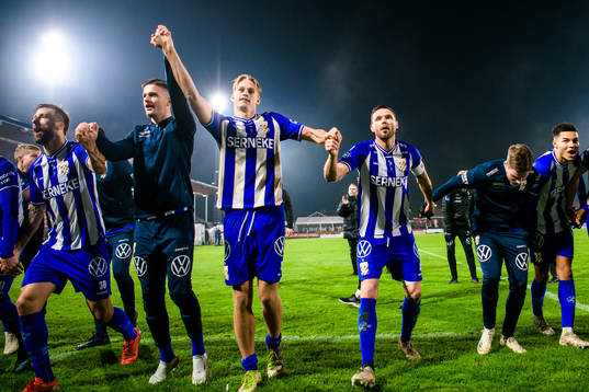 IFK Göteborgs Oscar Vilhelmsson och Marcus Berg jublar med
