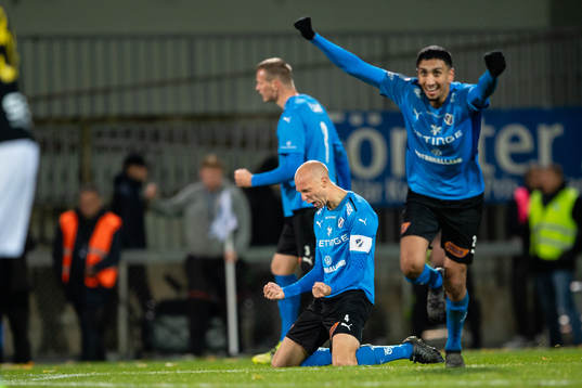 Halmstads Andreas Johansson jublar