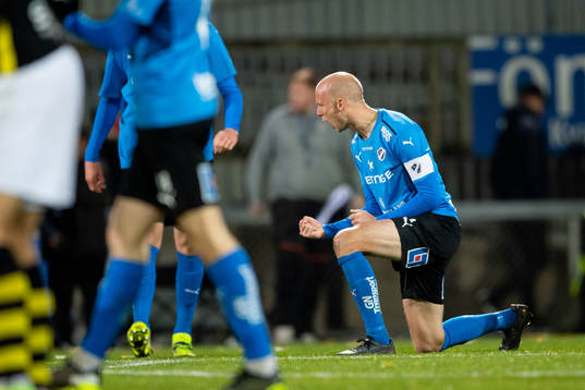 Halmstads Andreas Johansson jublar