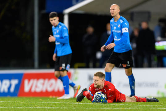 Halmstads målvakt Malkolm Nilsson Säfqvist