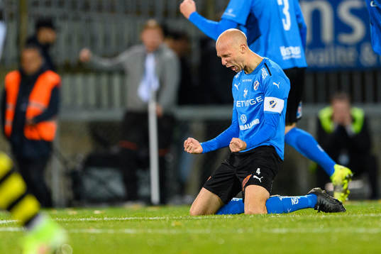 Halmstads Andreas Johansson jublar
