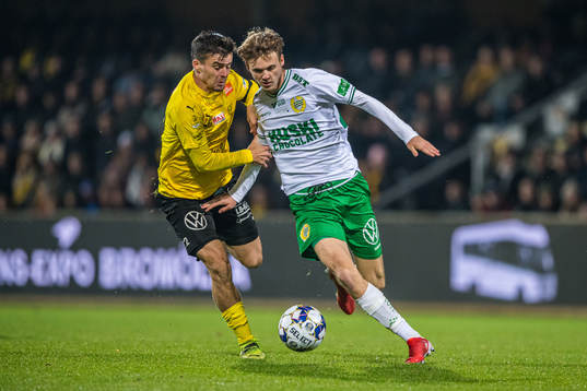 Mjällbys Jesper Gustavsson och Hammarbys Williot Swedberg