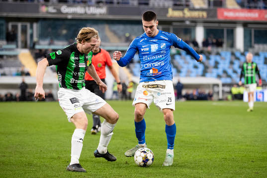 GAIS August Wängberg och Norrbys William Milovanovic