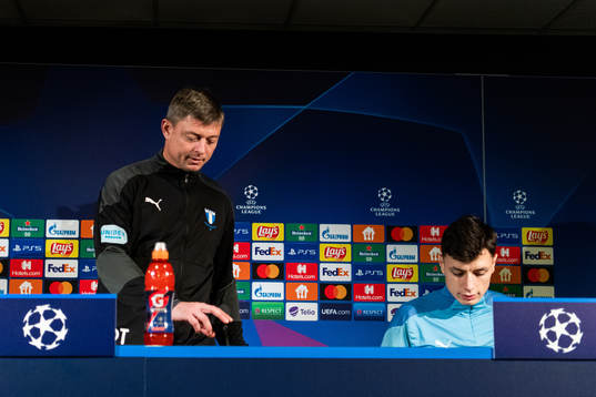Jon Dahl Tomasson, head coach, and Anel Ahmedhodzic