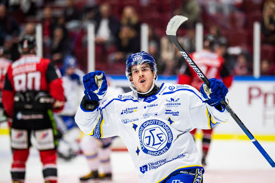 Leksands Matt Caito jublar