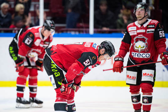 Malmö Redhawks Emil Sylvegård deppar