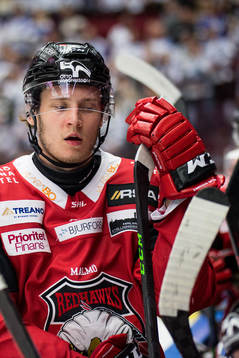 Malmö Redhawks Eric Engstrand deppar