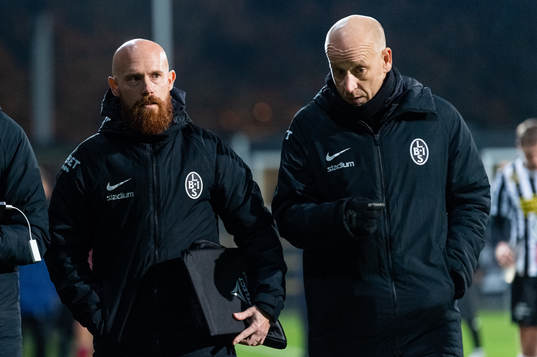 Landskronas assisterande tränare Max Mölder och tränare