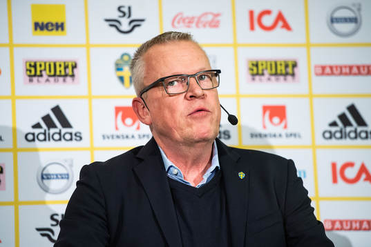 Head coach Janne Andersson of the Swedish national football
