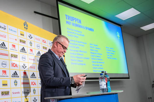 Head coach Janne Andersson of the Swedish national football