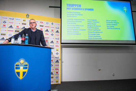 Head coach Janne Andersson of the Swedish national football