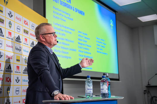 Head coach Janne Andersson of the Swedish national football