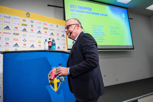 Head coach Janne Andersson of the Swedish national football
