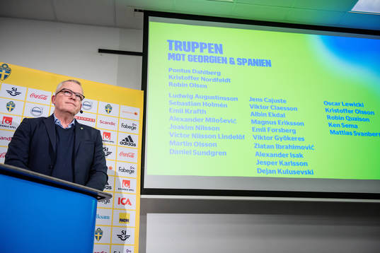 Head coach Janne Andersson of the Swedish national football