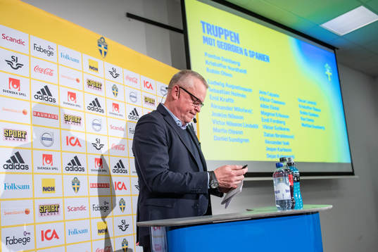 Head coach Janne Andersson of the Swedish national football