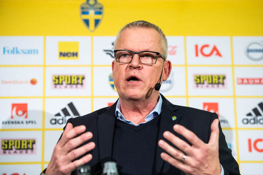 Head coach Janne Andersson of the Swedish national football