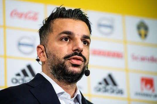 Head coach Poya Asbaghi of the Swedish U21 national