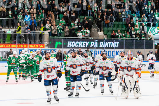 Växjös Arvid Lundberg, Andrew Calof och målvakt Janis