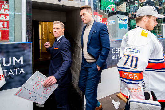 Växjös assisterande tränare Nicklas Rahm och tränare