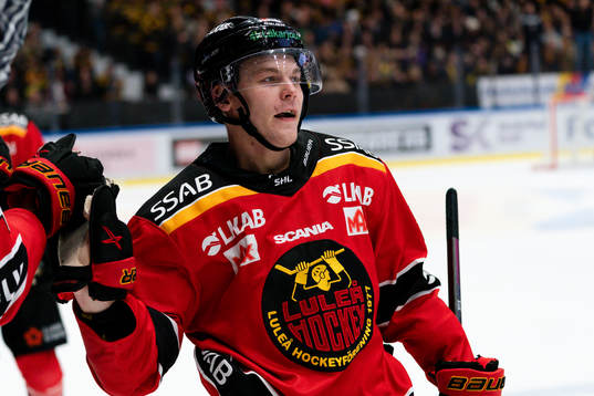 Luleås Joonas Rask jublar