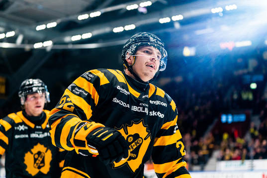 Skellefteås Jonathan Johnson jublar
