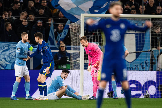 Anel Ahmedhodzic of Malmö FF in pain