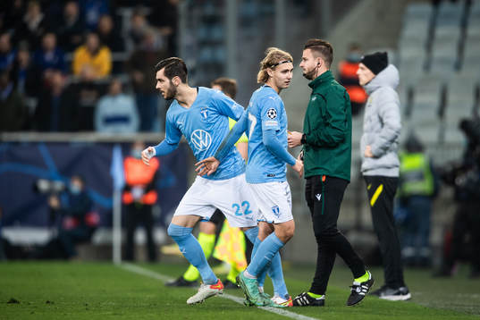 Sebastian Nanasi and Adi Nalic of Malmö FF