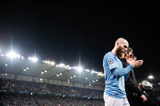 Jo Inge Berget of Malmö FF leaves the pitch