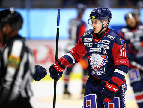 Linköpings Markus Ljungh eter mål 2-2