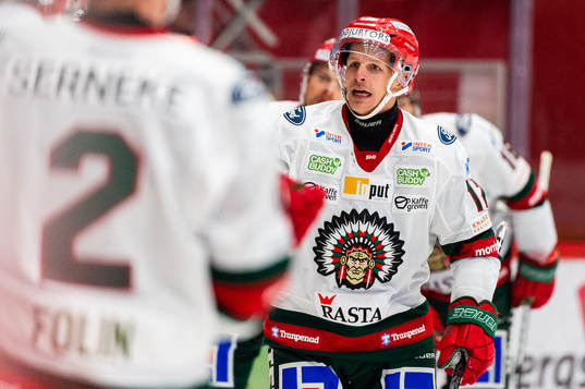 Frölundas Max Friberg jublar