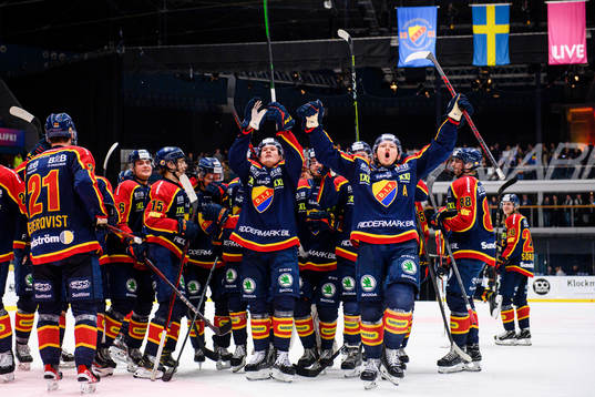 Djurgårdens spelare jublar