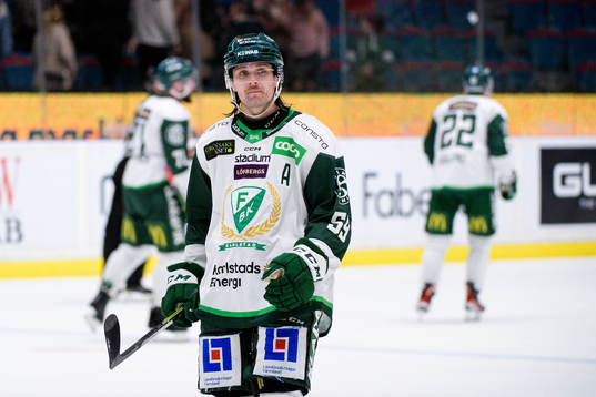 Färjestads Linus Johansson deppar
