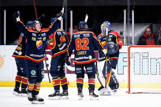 Djurgårdens spelare jublar