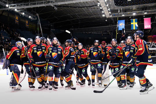 Djurgårdens spelare jublar