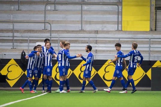 IFK Göteborgs spelare jublar