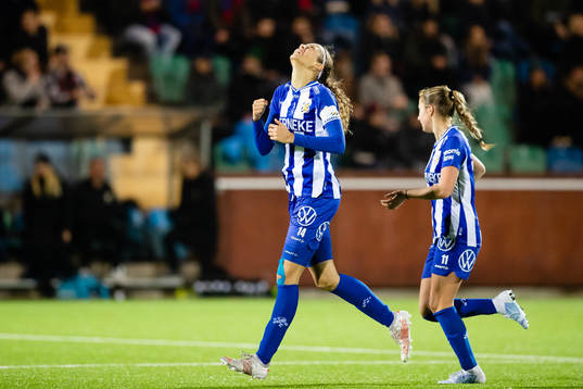 IFK Göteborgs Malva Larsson jublar
