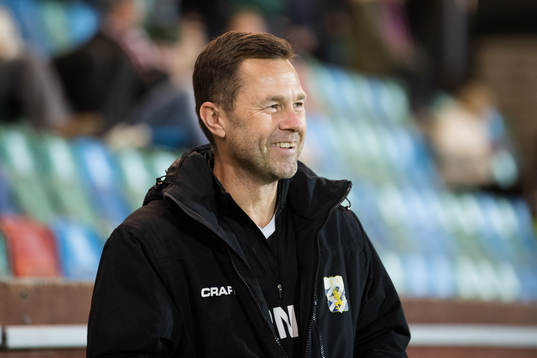IFK Göteborgs tränare Peter Svanström innan kvalmatchen