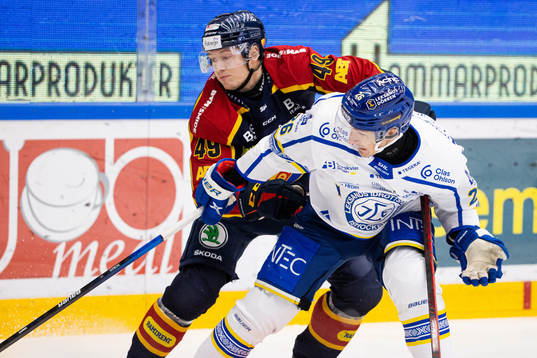 Djurgårdens Rhett Rakhshani och Leksands Patrik Norén