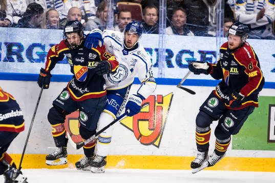 Leksands Max Veronneau och Djurgårdens Noah Östlund