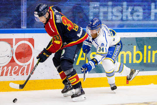 Djurgårdens Filiph Engsund och Leksands Daniel Ljunggren