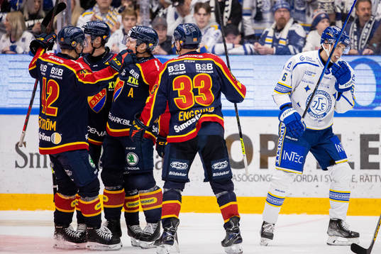 Djurgårdens Rhett Rakhshani jublar