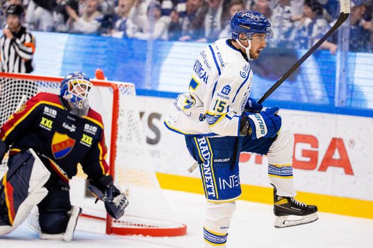 Leksands Max Veronneau jublar