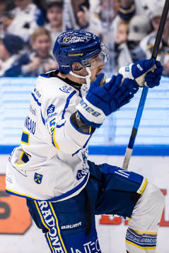 Leksands Max Veronneau jubel