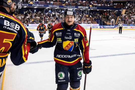 Djurgårdens Rhett Rakhshani jubel