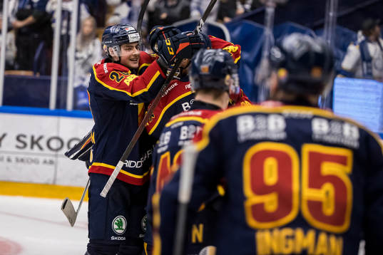 Djurgårdens spelarna jublar