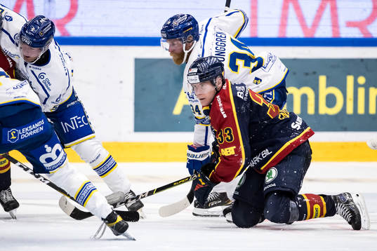Djurgårdens Filiph Engsund och Leksands Daniel Ljunggren
