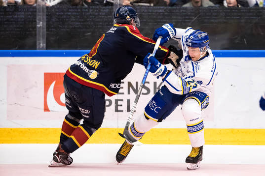 Leksands Mikael Ruohomaa och Djurgårdens Linus Arnesson
