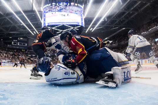 Leksands Alexander Lundqvist och Djurgårdens Stefan Warg